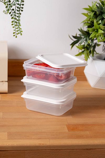 FH finehome Buzzy 3-Piece Refrigerator & Freezer Storage Container 500ml