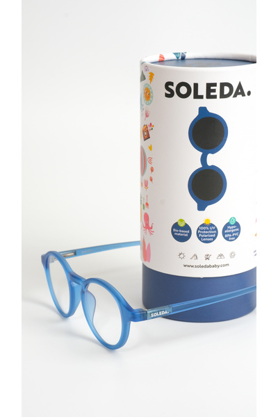 SOLEDA 3-6 Years Old Children's Denim Blue Screen Glasses