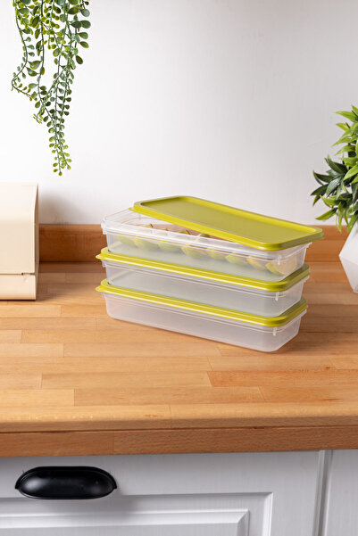 FH finehome Buzzy 3-Piece Refrigerator & Freezer Storage Container 1200ml