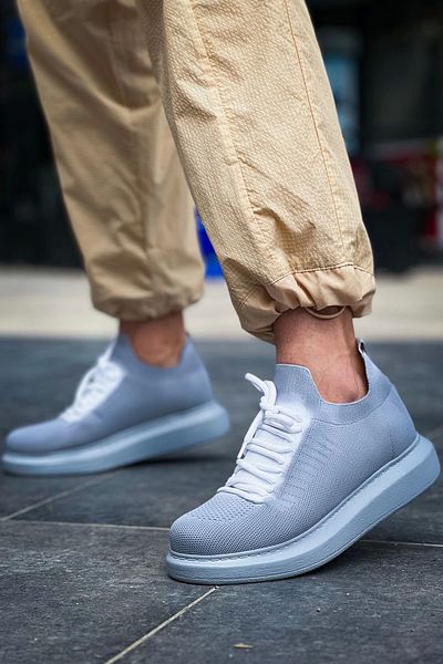 Chekich Πολύχρωμα ανδρικά παπούτσια Tricot Grey