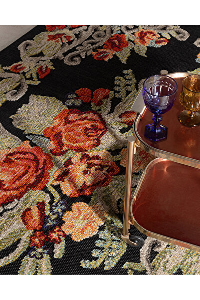 Madame Coco Lubien Halı - 120x180 cm - Siyah