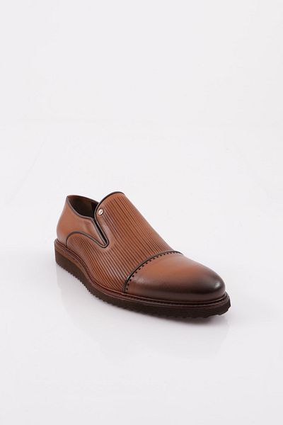 DGN Men's Eva Sole Laser Classic Shoes Tan Antique Genuine Leather 453426102