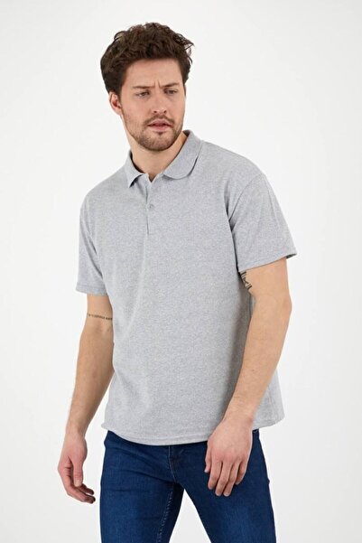 Belifanti Collection Ανδρικό μπλουζάκι με γιακά πόλο γκρι
