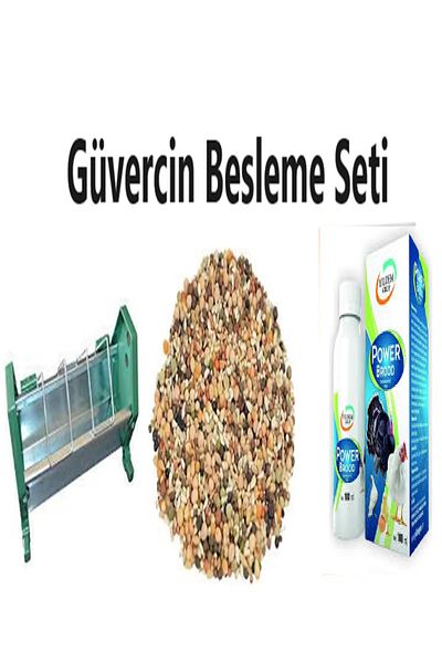 TEKPLAST مجموعة تغذية الحمام - 25 سم وعاء تغذية الحمام 5 كجم وعاء تغذية الحمام Power Brood 100 مل