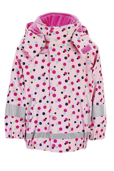 Sterntaler Girl's Fleece Lined Raincoat Pink