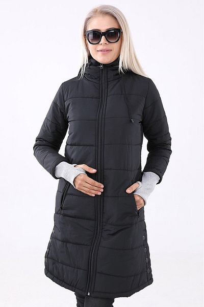 1tarz Palton puf lung pentru femei Toridas Winter Hooded Tr805black6
