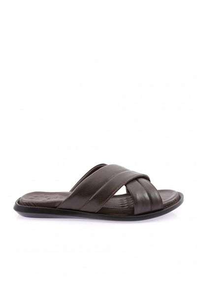 DGN Ανδρικές παντόφλες Roller Cross Strap Καφέ 31453244