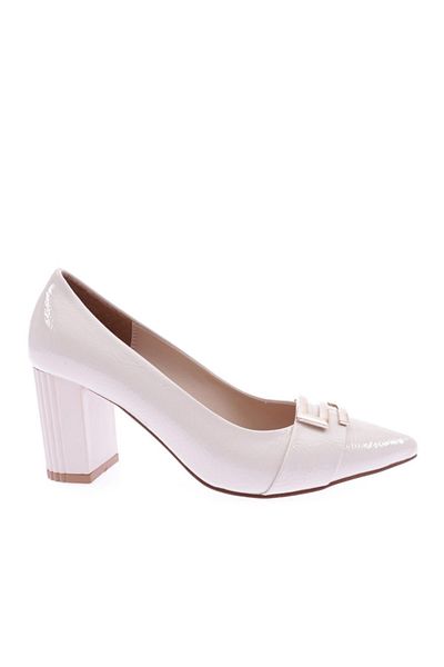 DGN Women's Classic Heeled Shoes Skin Wrinkled Patent Leather 312621