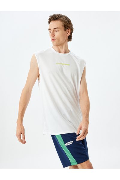 Koton Crew Neck Slogan Printed Sports Athlete