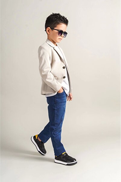 Chekich Prime Μαύρο-κίτρινα Παιδικά Παπούτσια