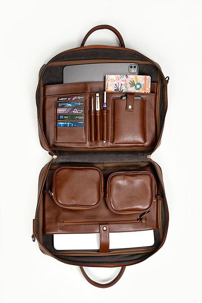 MORCA Macbook Organizer Laptop Briefcase 15.6" & 16" Inch Black