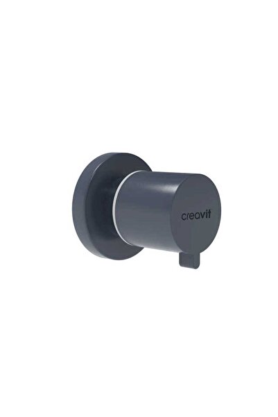Creavit Open Close Intermediate Cut-off Valve 1/2"-1/2" Pprc Matte Basalt