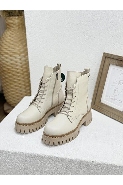 Venüs 2251811 HAKİKİ DERİ 6CM KALIN TABAN POSTAL BOT