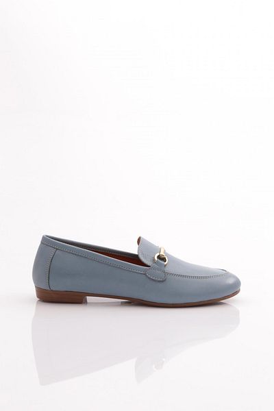 DGN 134 Balerina de damă din piele naturală albastră