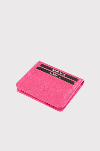 Garbalia Argenta Genuine Leather Fuchsia Card Holder Wallet