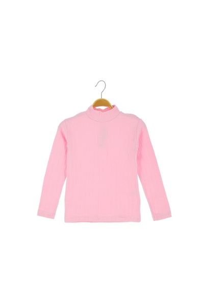 Wingo WINGO 91-10-24 Bluza za devojčice - dolčevita, naborana tkanina, 9/12 g...