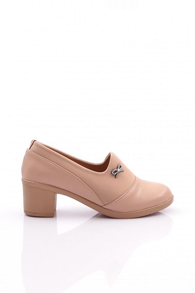DGN 23032 Pantofi cu toc cu model panglică de damă