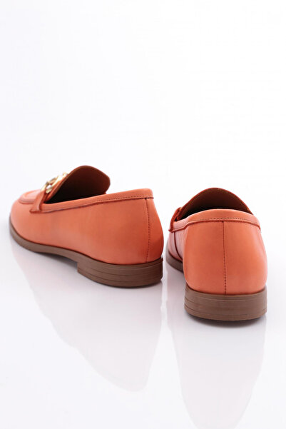 DGN Γυναικείες μπαλαρίνες Γνήσιο δέρμα Πορτοκαλί 1832110