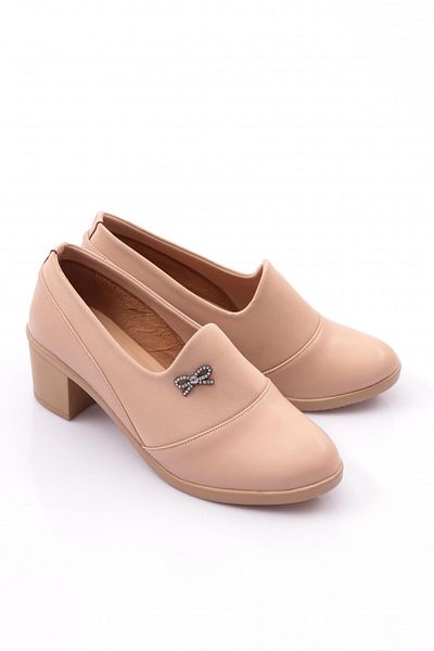 DGN 23032 Pantofi cu toc cu model panglică de damă