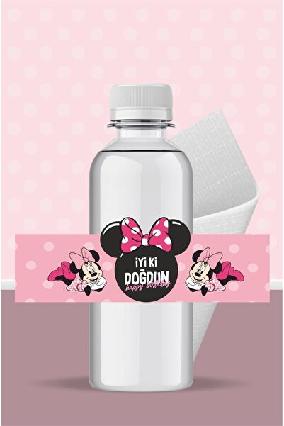 neşeli günlerim Σετ ροζ χαρτοπετσέτες με θέμα τη Μίνι Μάους, 16 τεμάχια