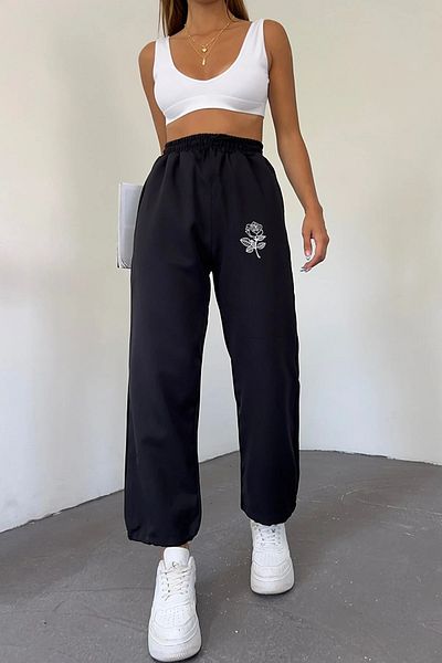 Pink Sky Women's Floral Printed Sweatpants