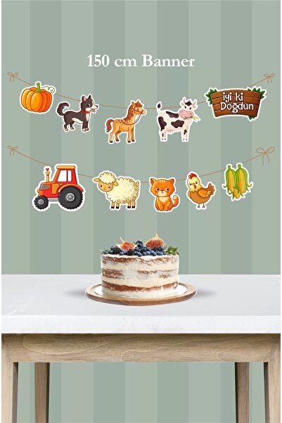 neşeli günlerim Farm Concept Banner mare *Hârtie groasă 150cm