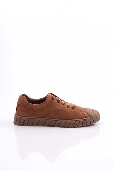 DGN Ανδρικά παπούτσια με κλειστά κορδόνια Tan Nubuck 109813616
