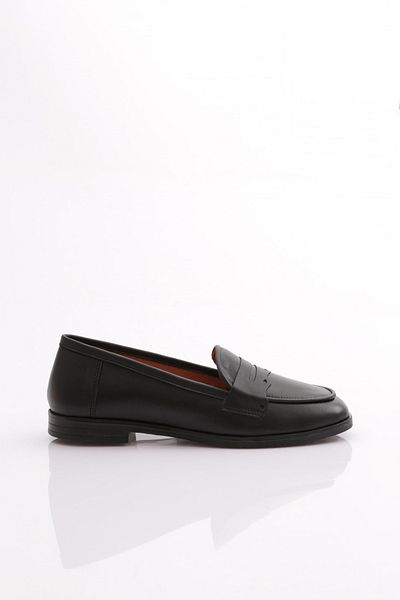 DGN Black Blunt Toe Shaped Ballerinas 12132110   Woman