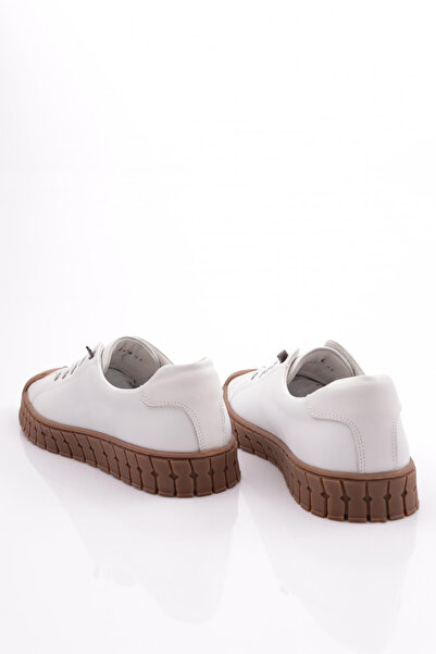 DGN Erkek Kapalı Bağcıklı Sneaker Ayakkabı Beyaz 109813616