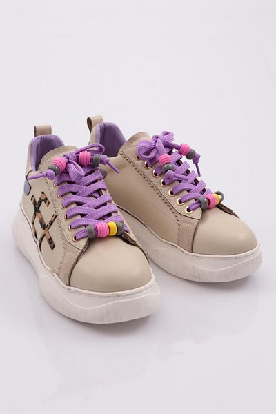 DGN Pantofi de damă bej violet - 21343118