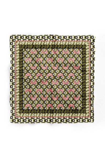 Modabutik Bandană / eșarfă cu modele geometrice și florale Dg4454_01 70x70