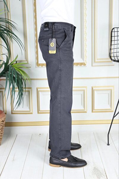 phantom jns by sekman Klasik Kesim Füme Likralı Erkek Yan Cepli Klasik Kot Pantolon Baba Pantolonu Phantom Jeans By Small