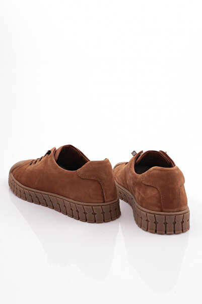 DGN Ανδρικά παπούτσια με κλειστά κορδόνια Tan Nubuck 109813616