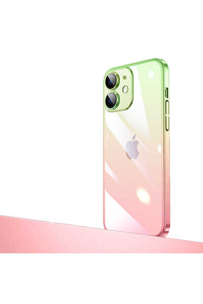 zore iPhone 12 Case Bright Color Transition Camera Protection Synchronous Cover