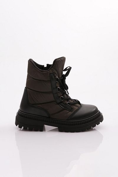 DGN Χακί Γυναικείες Μπότες - Lace Up, Μοντέλο 212112525