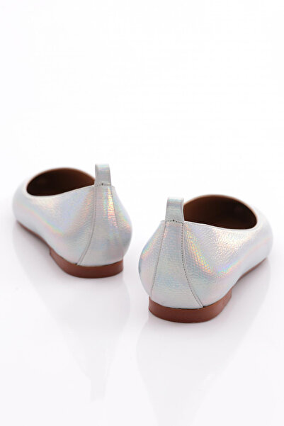 DGN Γυναικείες μπαλαρίνες με μυτερά δάχτυλα Silver Toro 2773557