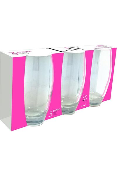 LAV ART CRAFT GLASS EMP368A 3 PCS