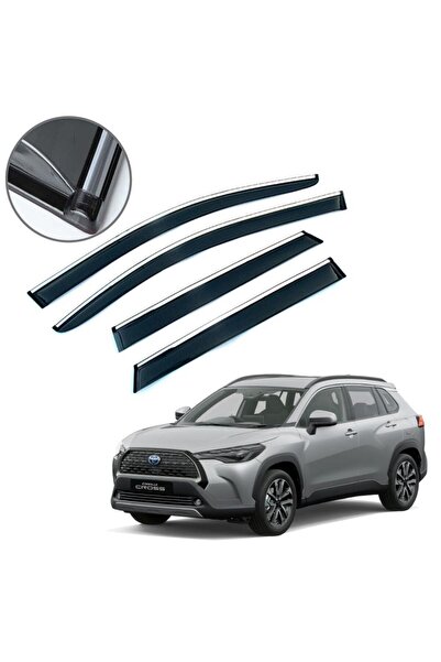 Carmind Corolla Cross Uyumlu Krom Çıtalı Cam Rüzgarlığı 2020-