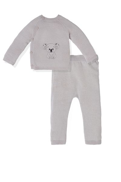 Miny Center Unisex Baby Knitwear Set of 2 Gray