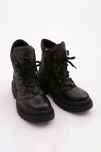 DGN Χακί Γυναικείες Μπότες - Lace Up, Μοντέλο 212112525