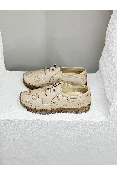 NUR KARACA 24y5047 Genuine - 100% Orthopedic Leather Women's Casual Shoes