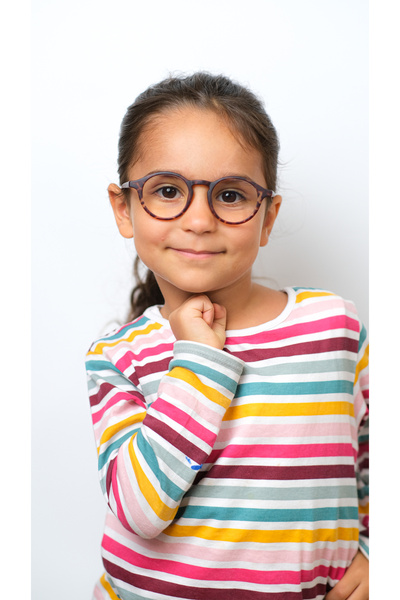 SOLEDA Mocha Chocolate Screen Glasses for 3-6 Years Old Children