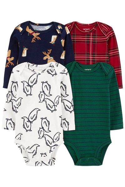Carter's Baby Boy Long Sleeve 4-Piece Body Set