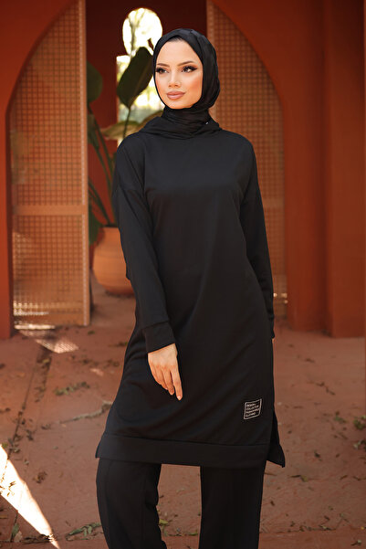 Kirazgym Zweifädiger Anzug mit Kapuze und Emblem