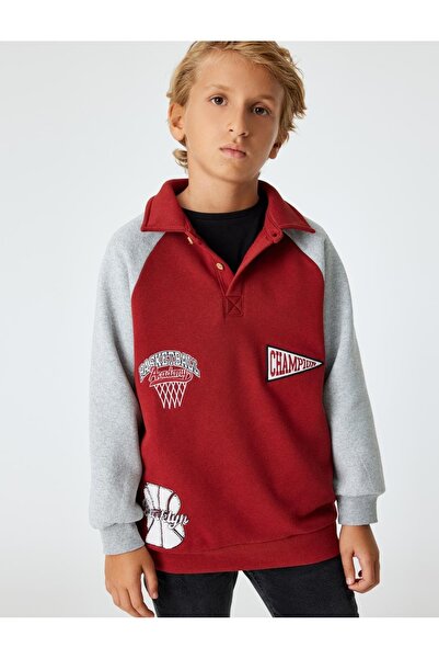 Koton Erkek Çocuk Sweat 5wkb10197tk Bordo
