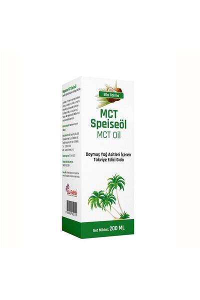 Ella Farma MCT Speiseöl MCT Oil 200 ml Cam Şişe