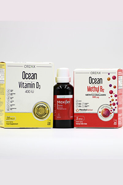 Ocean Vitamin Supported Maxifer Set for Children - Iron, B12 and D3
