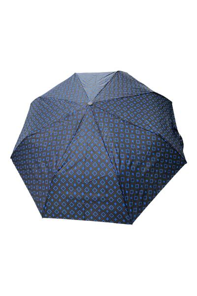 Marlux Tam Otomatik Lacivert Kare Desenli Şemsiye 7110D 709807
