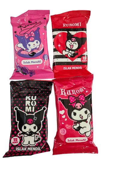 Dudo Baby Σετ με 4 υγρά μαντηλάκια Kuromi