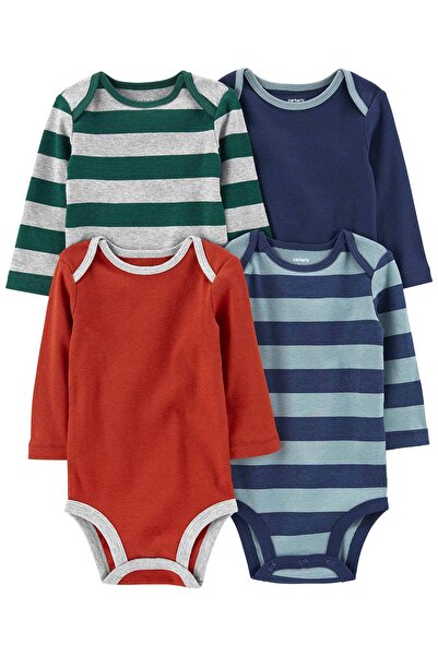Carter's Erkek Bebek Uzun Kollu Body Set 4'lü Paket